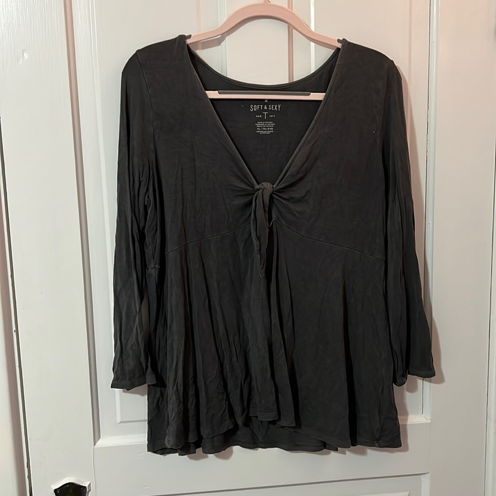 American Eagle Front-Tie Top